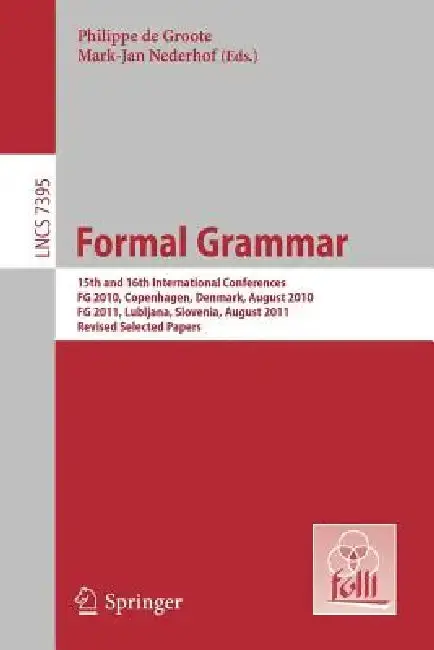 Cover of Formal Grammar