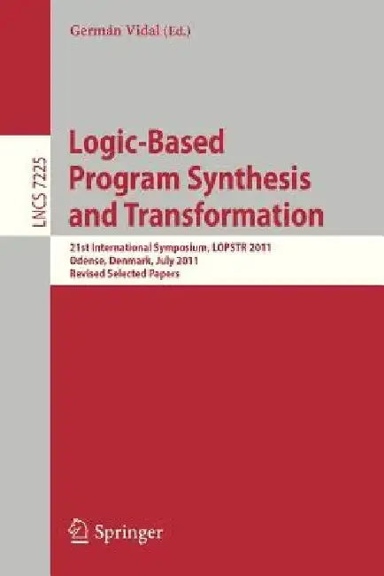 Cover of Logic-Based Program Synthesis and Transformation