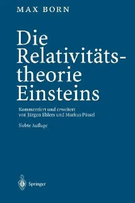 Cover of Die Relativitätstheorie Einsteins