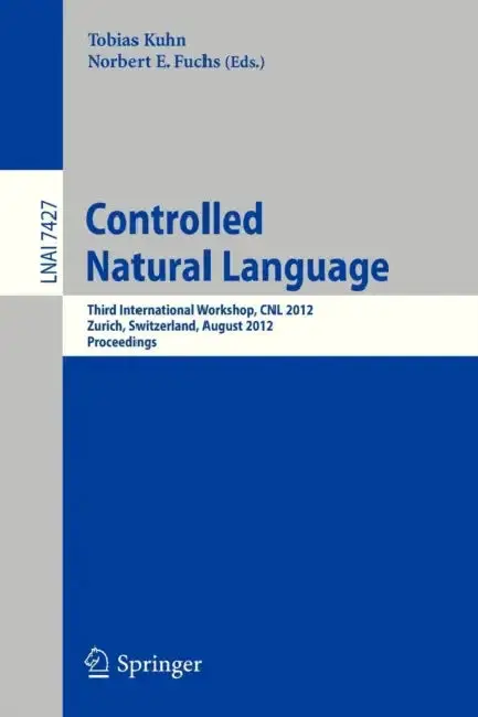 Cover of Controlled Natural Language