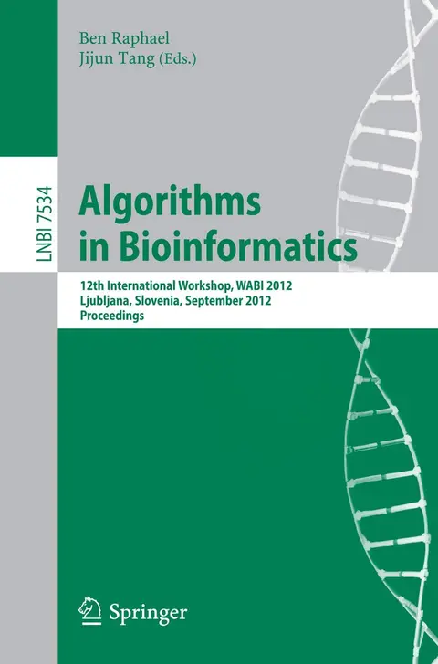 Cover of Algorithms in Bioinformatics