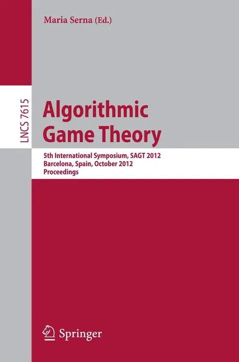 Cover of Algorithmic Game Theory
