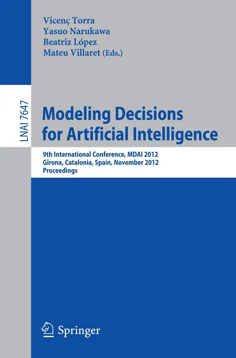 Cover of Modeling Decisions for Artificial Intelligence