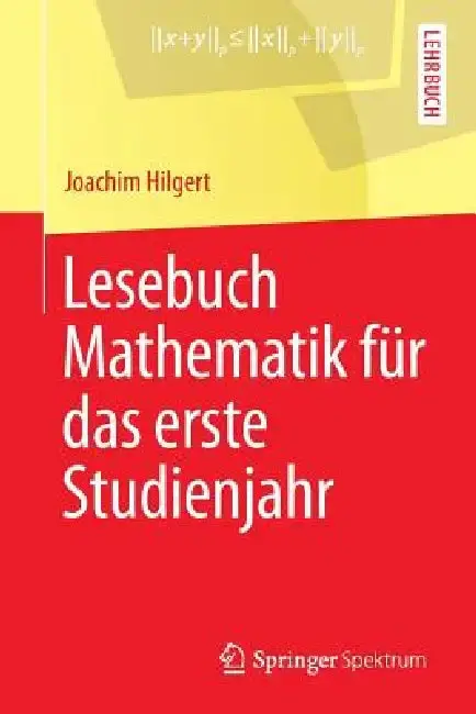Cover of Lesebuch Mathematik Für Das Erste Studienjahr