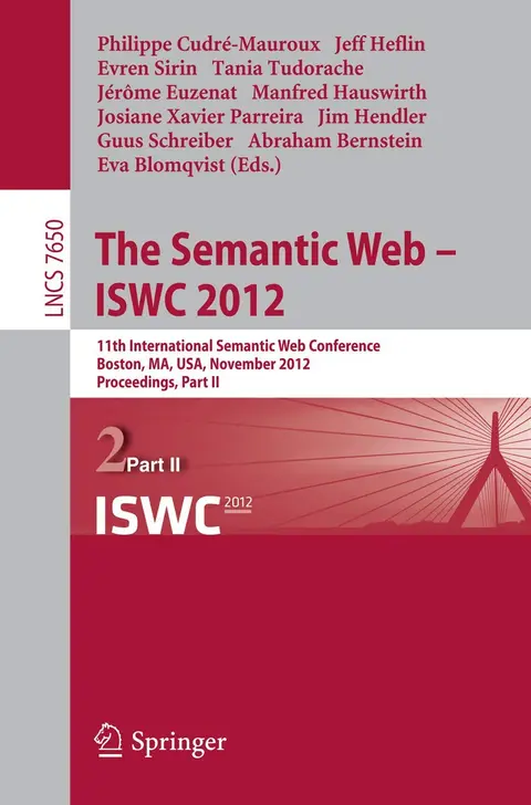 Cover of The Semantic Web -- ISWC 2012