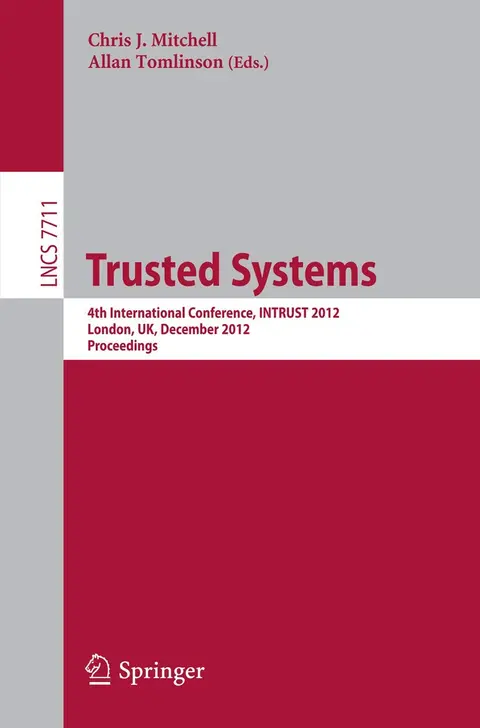 Cover of Trusted Systems