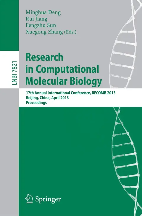 Cover of Research in Computational Molecular Biology