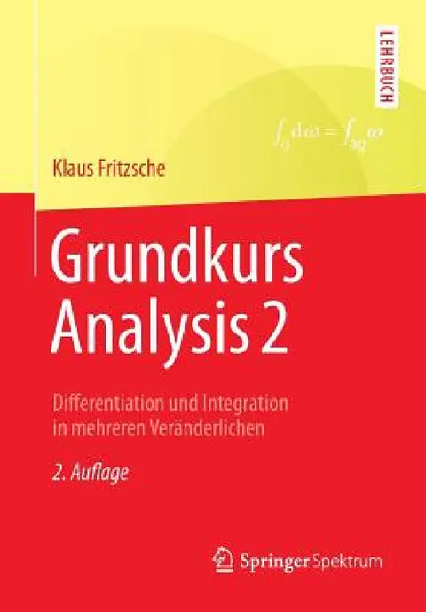 Cover of Grundkurs Analysis 2