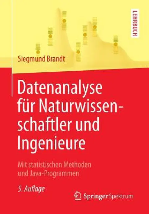 Cover of Datenanalyse Für Naturwissenschaftler Und Ingenieure
