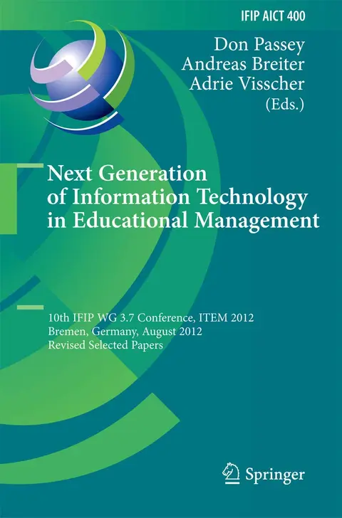 Cover of Next Generation of Information Technology in Educational Management