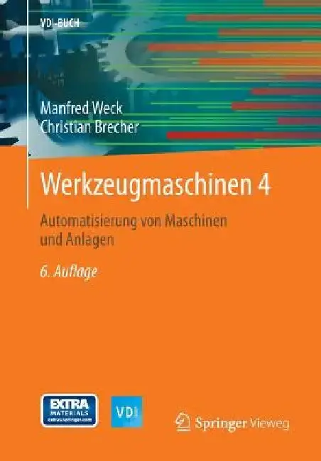 Cover of Werkzeugmaschinen 4