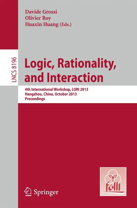 Cover of Logic, Rationality, and Interaction