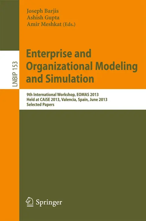 Cover of Enterprise and Organizational Modeling and Simulation