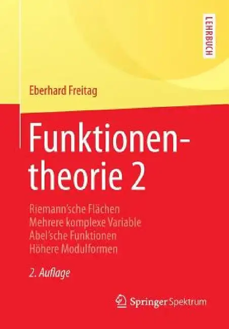 Cover of Funktionentheorie 2