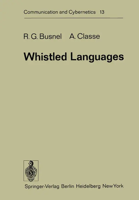Cover of Whistled Languages