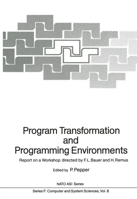 Cover of Program Transformation and Programming Environments