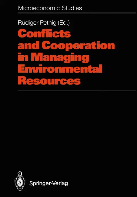 Cover of Conflicts and Cooperation in Managing Environmental Resources