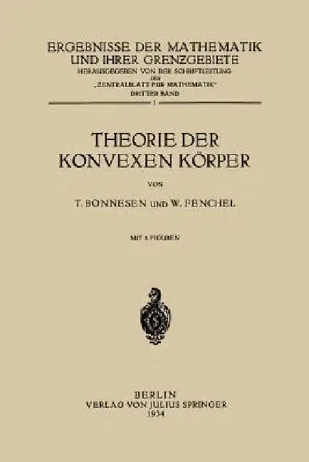 Cover of Theorie Der Konvexen Körper