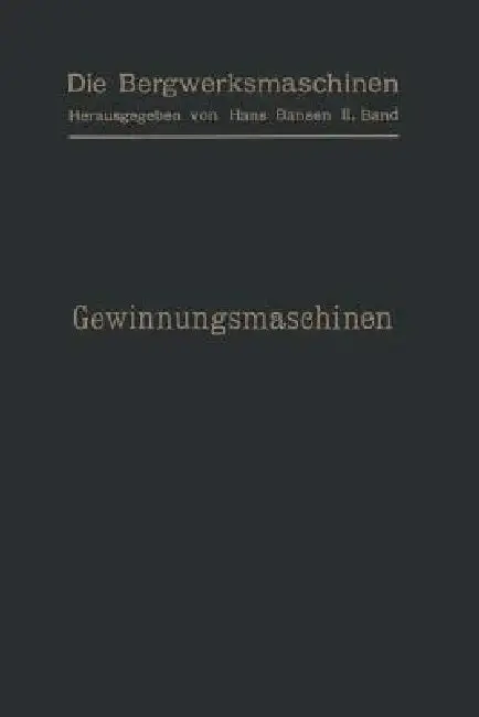 Cover of Gewinnungsmaschinen