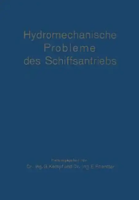 Cover of Hydromechanische Probleme Des Schiffsantriebs