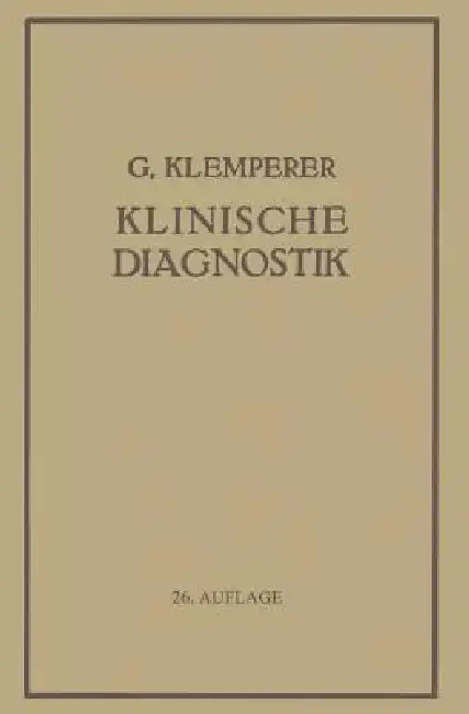 Cover of Grundriss Der Klinischen Diagnostik
