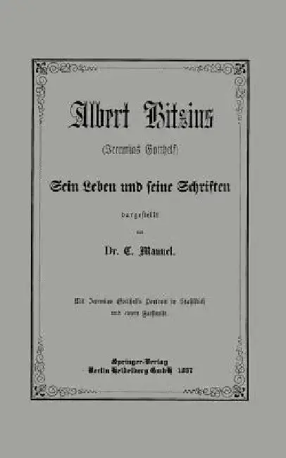 Cover of Albert Bitzius