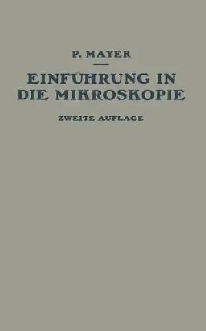 Cover of Einführung in Die Mikroskopie