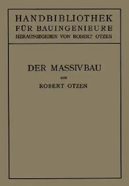 Cover of Der Massivbau