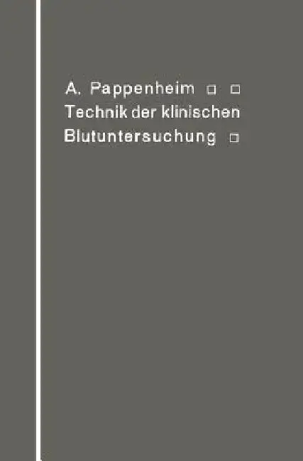 Cover of Technik Der Klinischen Blutuntersuchung Für Studierende Und Ärzte