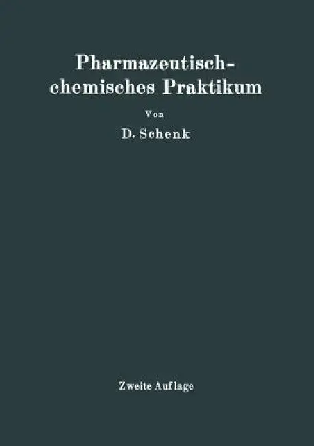 Cover of Pharmazeutischchemisches Praktikum