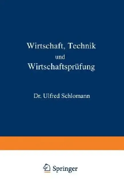 Cover of Wirtschaft Technik Und Wirtschaftsprüfung