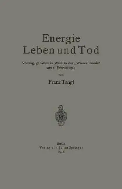 Cover of Energie Leben Und Tod