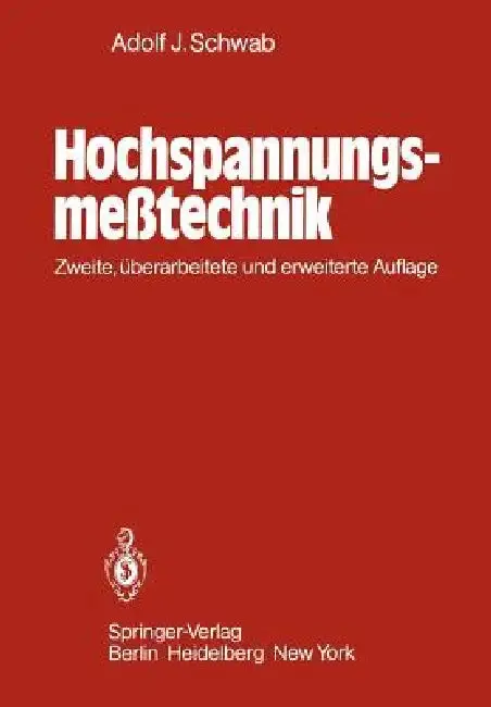 Cover of Hochspannungsmeßtechnik