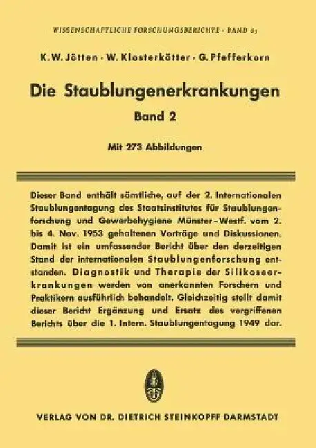 Cover of Die Staublungenerkrankungen Band II