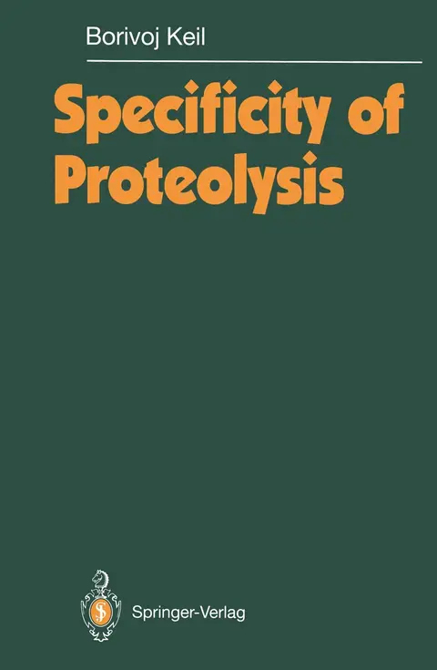 Cover of Specificity of Proteolysis