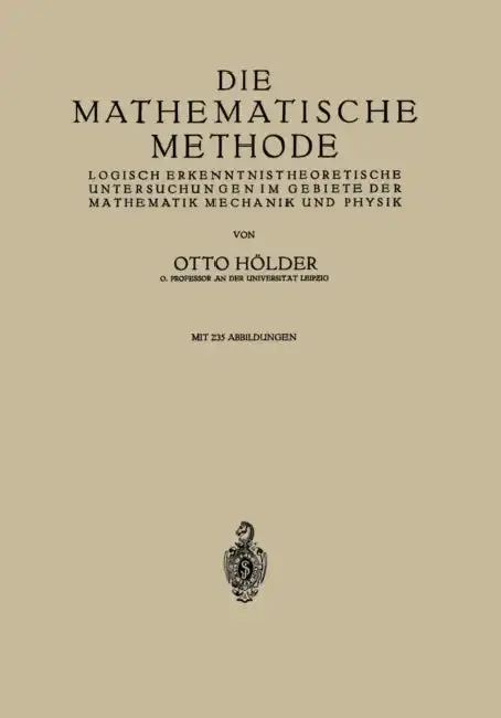 Cover of Die Mathematische Methode