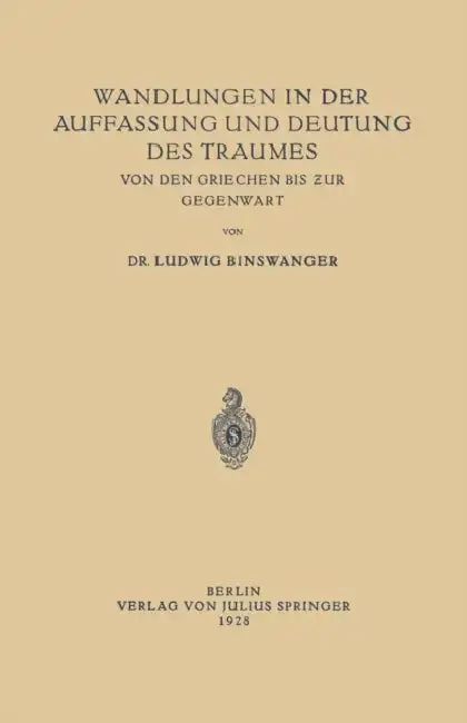 Cover of Wandlungen in Der Auffassung Und Deutung Des Traumes