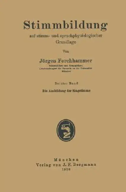 Cover of Die Ausbildung Der Singstimme