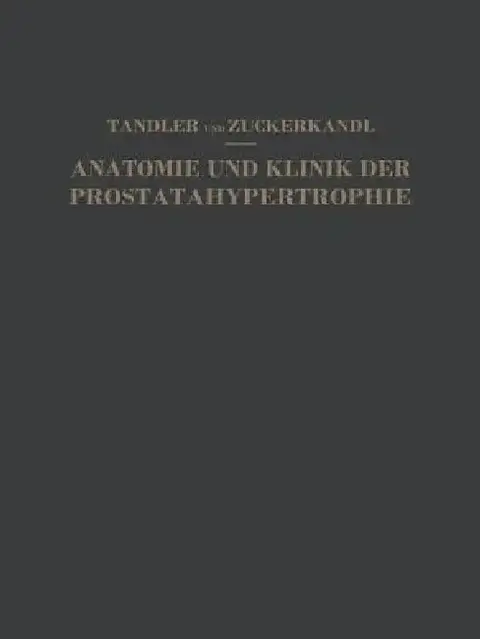 Cover of Studien Zur Anatomie Und Klinik Der Prostatahypertrophie