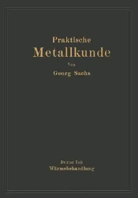 Cover of Praktische Metallkunde