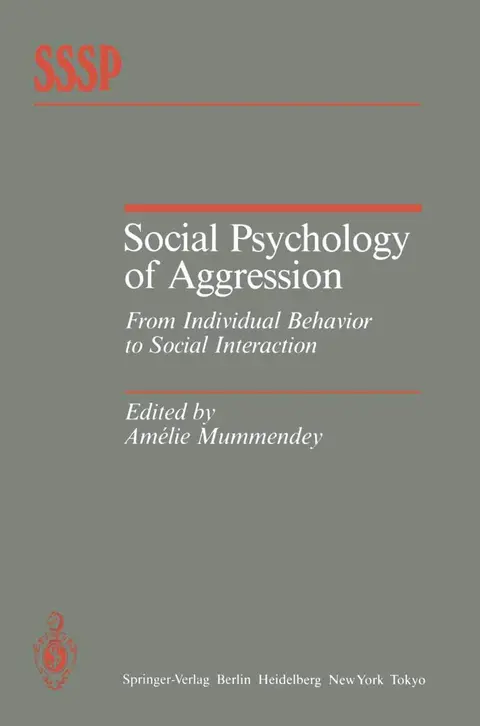 Cover of Social Psychology of Aggression