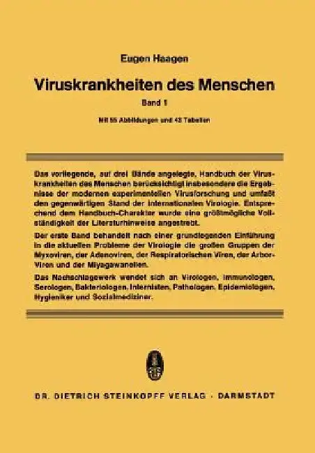 Cover of Viruskrankheiten Des Menschen