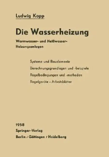 Cover of Die Wasserheizung