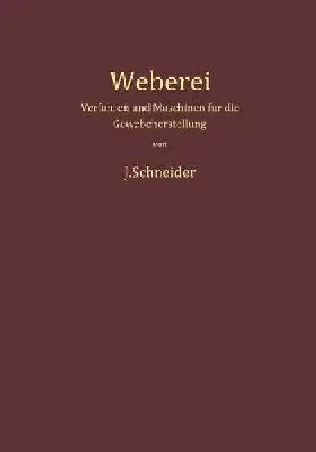 Cover of Weberei