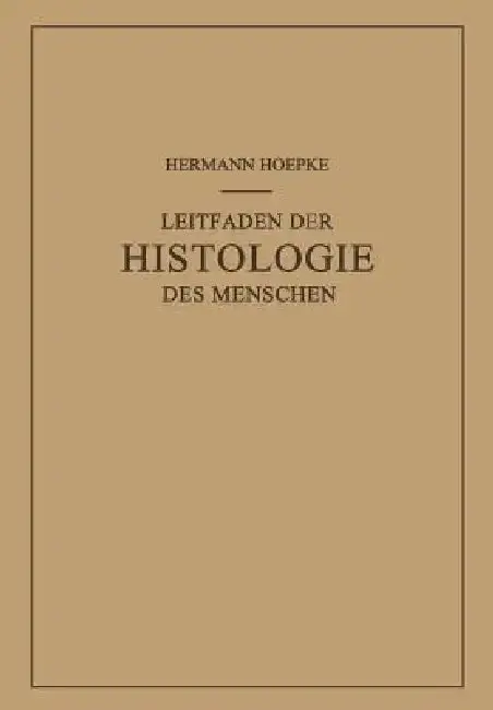 Cover of Leitfaden Der Histologie Des Menschen