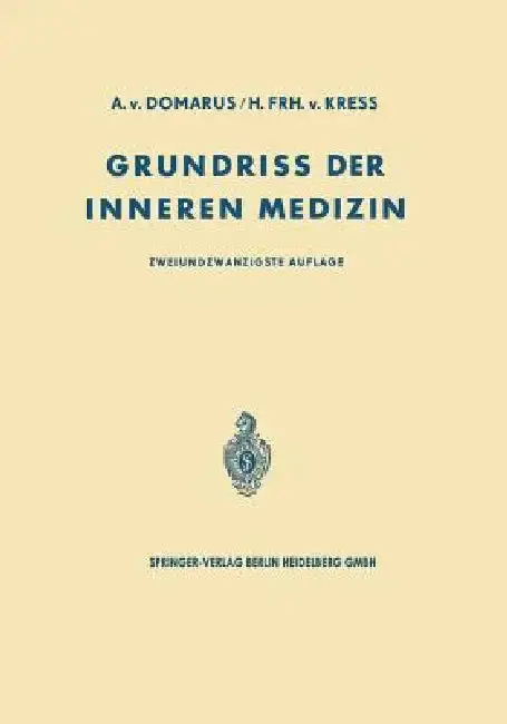 Cover of Grundriss Der Inneren Medizin