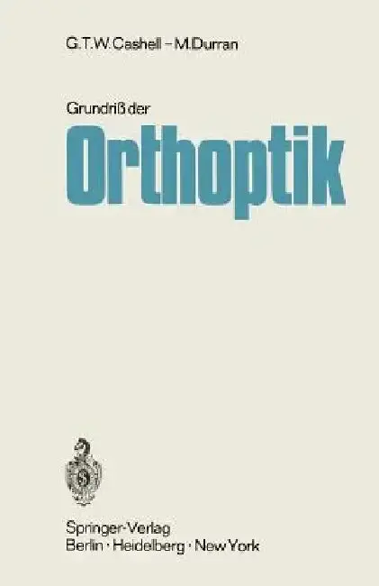 Cover of Grundriß Der Orthoptik