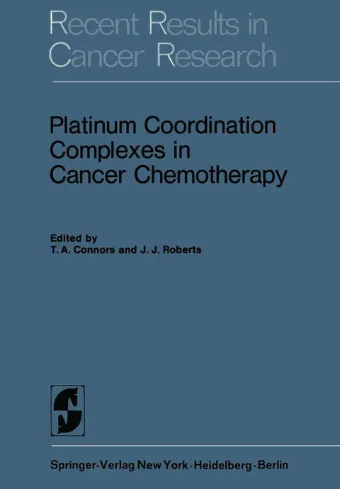 Cover of Platinum Coordination Complexes in Cancer Chemotherapy