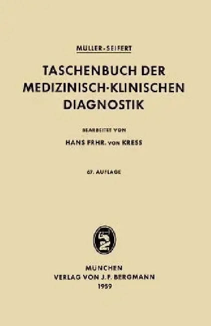 Cover of Taschenbuch Der Medizinisch-Klinischen Diagnostik