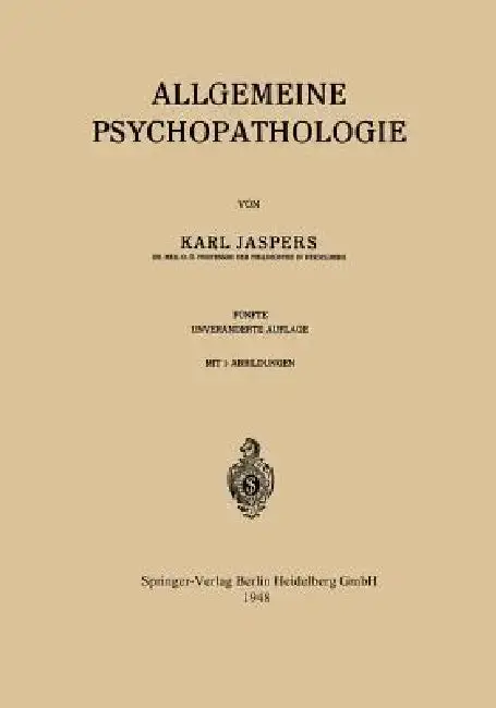 Cover of Allgemeine Psychopathologie